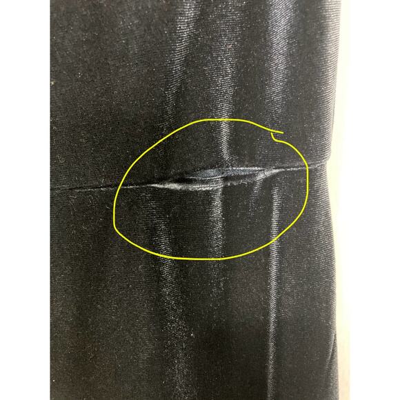 Jenny Yoo Size 00 Velvet One Shoulder Split Maxi Color French Blue Cybill Gown - Picture 11 of 11